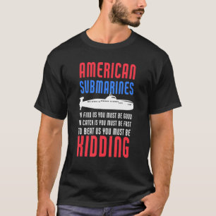 Amerikaanse onderzeeër Patriotic Navy Us Submarine T-shirt