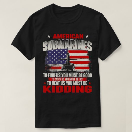 Amerikaanse onderzeeër Patriotic Navy US Veteran S T-shirt (Design voorkant)