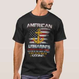 Amerikaanse onderzeeër Veteran Submariner Fla T-shirt