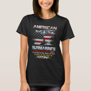 Amerikaanse onderzeeër voor een veteranenonderzeeë t-shirt
