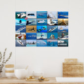 AMERIKAANSE ONDERZEEËRS "Montage" Poster (Keuken)