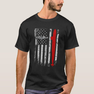 Amerikaanse onderzeeërs Veteraan Amerikaanse Vlag T-shirt