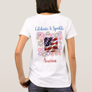 Amerikaanse ontwerp voor gevierd en geraffineerd t-shirt