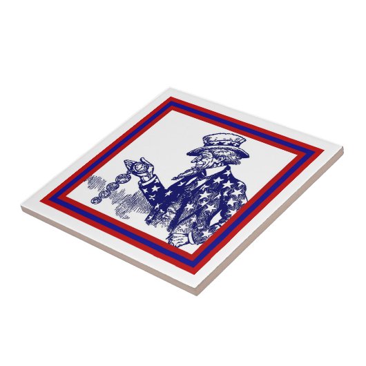  Amerikaanse oom Sam Time Bekijk de militaire tege Tegeltje (Zijkant)