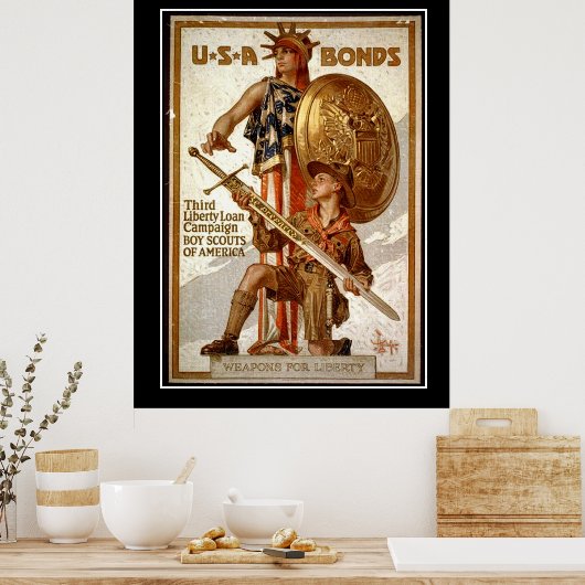 Amerikaanse oorlogsbassins - poster van de eerste (Keuken)