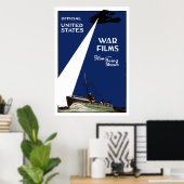 Amerikaanse oorlogsfilms die nu worden getoond poster (Thuiskantoor)