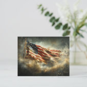 Amerikaanse oorlogsvaandel briefkaart (Staand voorkant)