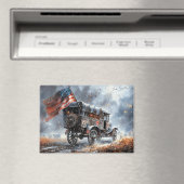 Amerikaanse oorlogsvaandel magneet (Insitu (Vaatwasser))