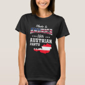 Amerikaanse Oostenrijkse Delen Oostenrijk Kaart Ve T-shirt (Voorkant)