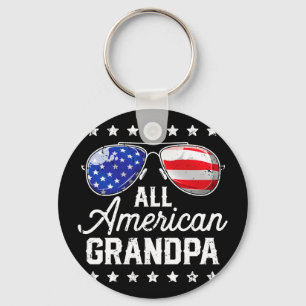 Amerikaanse opa 4 juli familie matching sleutelhanger