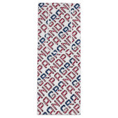 Amerikaanse opa Stars and Stripes USA Text Wijn Cadeautas (Voorkant)