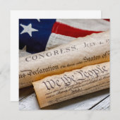 Amerikaanse oprichtingsdocumenten aankondiging (Voorkant / Achterkant)