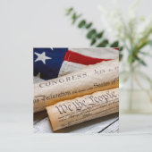 Amerikaanse oprichtingsdocumenten aankondiging (Staand voorkant)