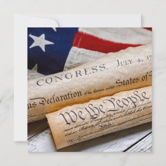 Amerikaanse oprichtingsdocumenten aankondiging (Voorkant)