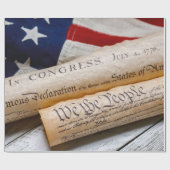 Amerikaanse oprichtingsdocumenten cadeaupapier (Vlak)