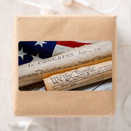 Amerikaanse oprichtingsdocumenten etiket (Insitu)