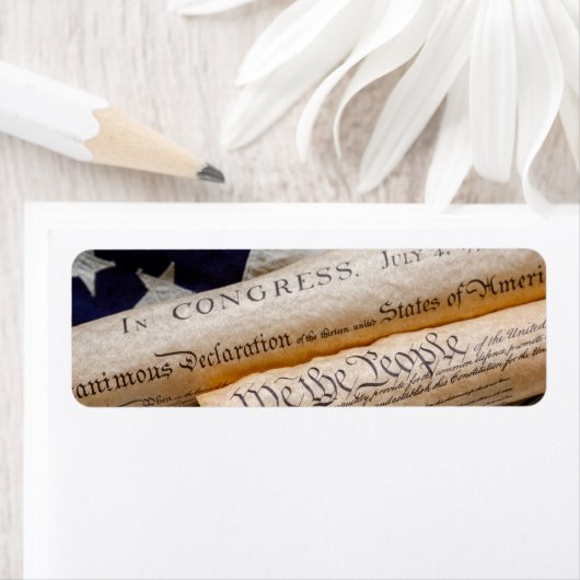 Amerikaanse oprichtingsdocumenten etiket (Insitu)