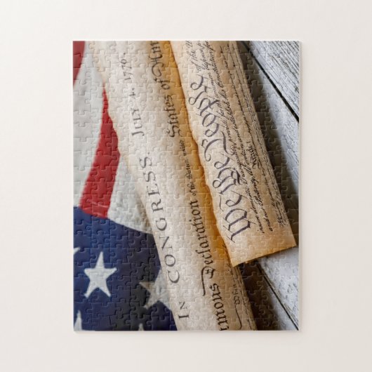 Amerikaanse oprichtingsdocumenten legpuzzel (Verticaal)
