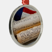 Amerikaanse oprichtingsdocumenten metalen ornament (Rechts)