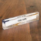 Amerikaanse oprichtingsdocumenten naambordje (Zijkant)