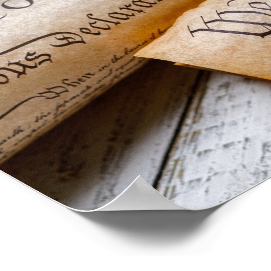 Amerikaanse oprichtingsdocumenten poster (Hoek)