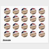 Amerikaanse oprichtingsdocumenten ronde sticker (Vel)