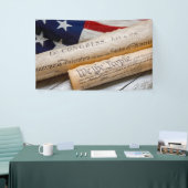 Amerikaanse oprichtingsdocumenten spandoek (Beurs)