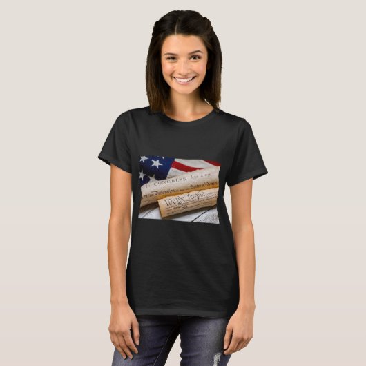 Amerikaanse oprichtingsdocumenten t-shirt (Voorkant volledig)