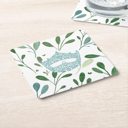 Amerikaanse optocht Crown Kartonnen Onderzetters (Schuin)