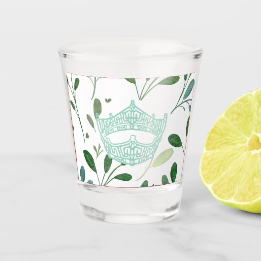Amerikaanse optocht Crown Shot Glas (Voorkant)