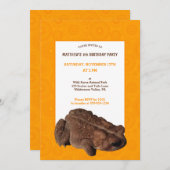 Amerikaanse Oranje paddenstoel en bruine jongens B Kaart (Voorkant / Achterkant)