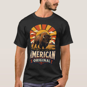 Amerikaanse originele vintage bizon t-shirt
