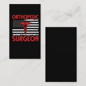 Amerikaanse orthopedische chirurg visitekaartje (Voorkant / Achterkant)