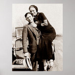 Amerikaanse Outlaws Bonnie & Clyde The Barrow Gang Poster