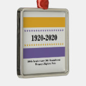 Amerikaanse overwinningsvlag: vrouwen stemmen metalen ornament (Rechts)