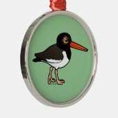 Amerikaanse Oystercatcher Metalen Ornament (Rechts)