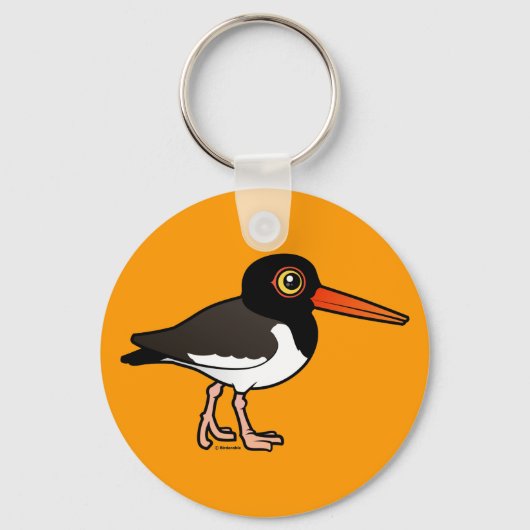 Amerikaanse Oystercatcher Sleutelhanger (Voorkant)