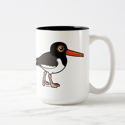 Amerikaanse Oystercatcher Tweekleurige Koffiemok (Rechts)