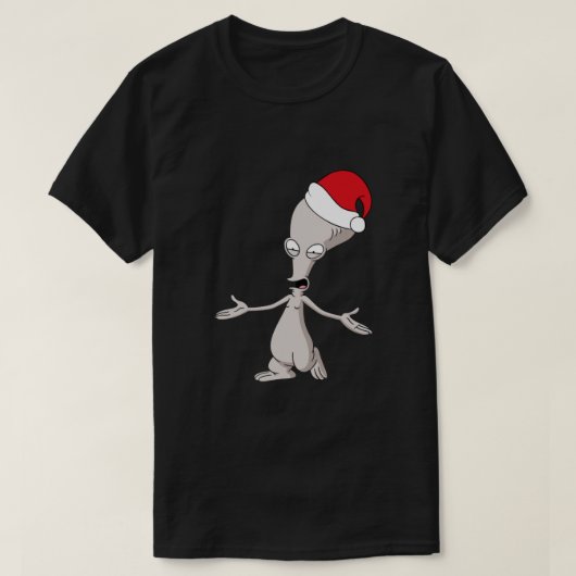 Amerikaanse pa Roger. Alien in kerstpet Klassiek T-shirt (Design voorkant)