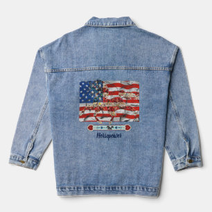 amerikaanse paardenkracht denim jacket
