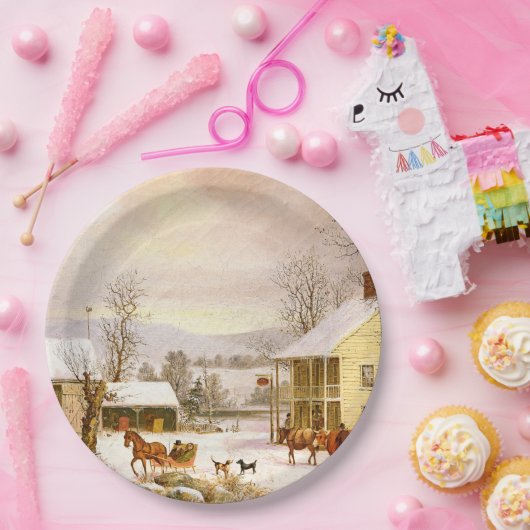 Amerikaanse paardgietijzer, Bord met sneeuwblaaspa (Feest)