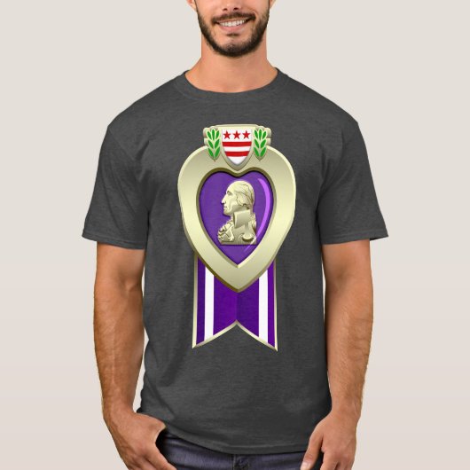 Amerikaanse Paarse Hart Award T-shirt (Voorkant)