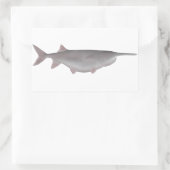 Amerikaanse paddlefish rechthoekige sticker (Tas)