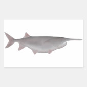 Amerikaanse paddlefish rechthoekige sticker (Voorkant)