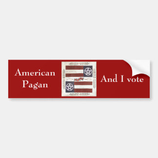 Amerikaanse Pagan Bumpersticker
