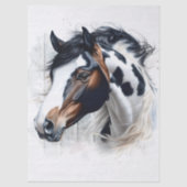 Amerikaanse Paint Horse Decoupage Tissuepapier (Voorkant)