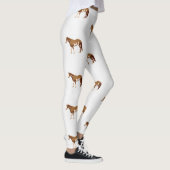Amerikaanse Paint Horse Equestrian Aquarel Leggings (Rechts)