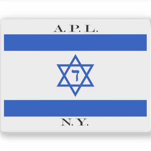 Amerikaanse Palestina Lijn (1924-1926) Sticker (Voorkant)