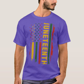 Amerikaanse pan afrikaanse kleuren voor het vieren t-shirt