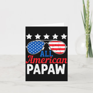 Amerikaanse Papaw Retro 4 juli Patriottisch Kaart
